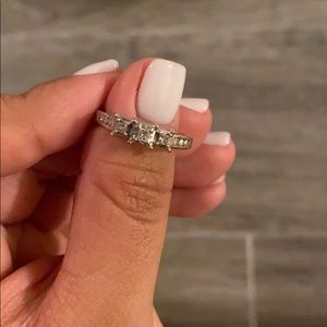 Princess Cut Promise Ring